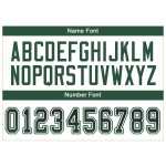 Maillot de football personnalisé Gotham Fashion vert et blanc en maille noire Drift Maillot de football personnalisé Gotham Fashion vert et blanc en maille noire Drift