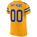 Maillot de football Royal-White Authentic Custom Mesh Gold Maillot de football Royal-White Authentic Custom Mesh Gold