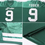 Maillot de football vert crème personnalisé en maille authentique Maillot de football vert crème personnalisé en maille authentique