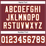 Maillot de football personnalisé en maille bordeaux authentique blanc-orange Maillot de football personnalisé en maille bordeaux authentique blanc-orange