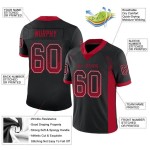 Maillot de football personnalisé rouge-gris Drift Mesh noir Maillot de football personnalisé rouge-gris Drift Mesh noir