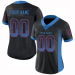 Maillot de football personnalisé en maille bleu-rouge Powder Drift Fashion Black Maillot de football personnalisé en maille bleu-rouge Powder Drift Fashion Black