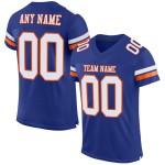 Maillot de football authentique blanc-orange personnalisé Royal Maillot de football authentique blanc-orange personnalisé Royal