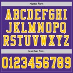Maillot de football rétro en maille or-blanc authentique personnalisé violet Maillot de football rétro en maille or-blanc authentique personnalisé violet