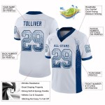 Maillot de football personnalisé en maille blanche royale Drift Maillot de football personnalisé en maille blanche royale Drift