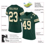 Maillot de football vert crème personnalisé en maille authentique Maillot de football vert crème personnalisé en maille authentique