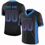 Maillot de football personnalisé en maille bleu-rouge Powder Drift Fashion Black Maillot de football personnalisé en maille bleu-rouge Powder Drift Fashion Black