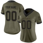 Maillot de football personnalisé en or, maille noire et olive Maillot de football personnalisé en or, maille noire et olive