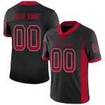 Maillot de football personnalisé rouge-gris Drift Mesh noir Maillot de football personnalisé rouge-gris Drift Mesh noir