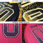 Maillot de football personnalisé en maille bleu-rouge Powder Drift Fashion Black Maillot de football personnalisé en maille bleu-rouge Powder Drift Fashion Black