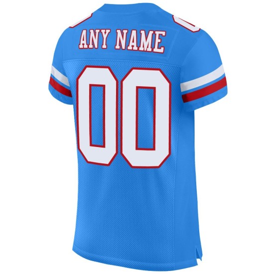 Maillot de football Powder Football Authentic Mesh personnalisé blanc-rouge bleu